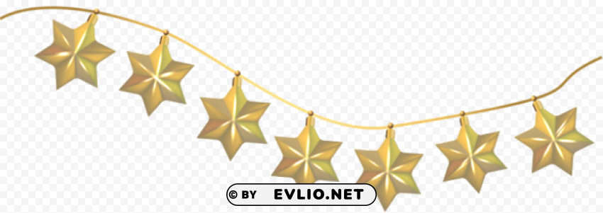 hanging stars decoration Isolated Object in HighQuality Transparent PNG