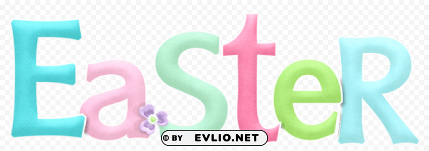 transparent text easter Clear Background PNG Isolated Element Detail