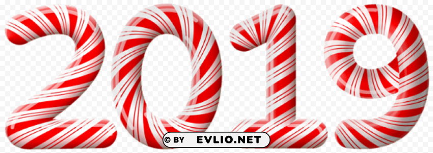 2019 Candy Cane PNG Files With Transparent Canvas Collection