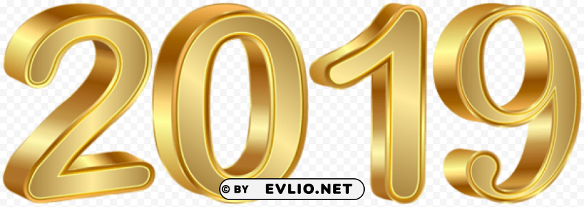2019 gold PNG Graphic with Clear Isolation PNG Images 43f27ce2