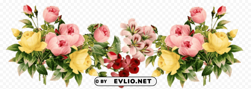 PNG image of flowers Transparent PNG Isolated Artwork with a clear background - Image ID aa28d7a1