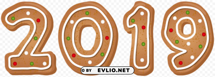 2019 gingerbread cookie PNG for personal use