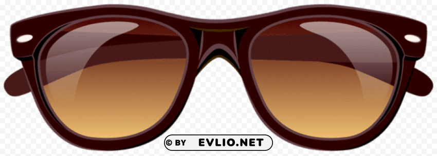 brown sunglassespicture Clean Background PNG Isolated Art