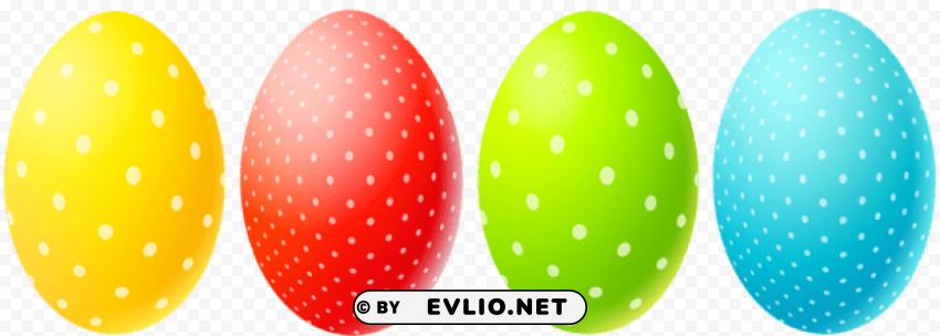 dotted easter eggs transparent PNG Graphic with Transparency Isolation