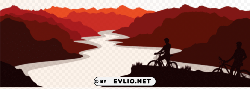 mountain bike silhouette illustration Free PNG images with transparent background