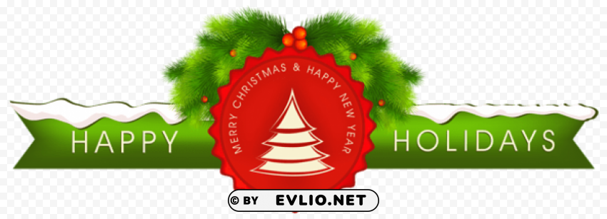merry christmas text decor Isolated Subject in Clear Transparent PNG