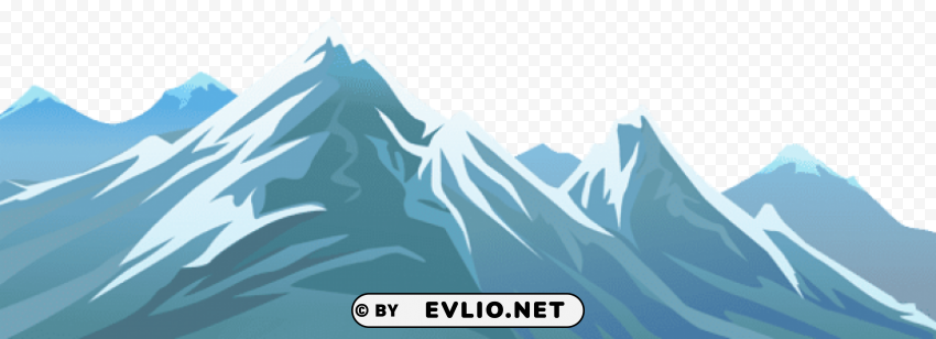 snowy mountain Isolated Item on Transparent PNG