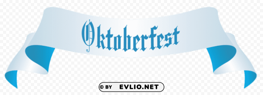 oktoberfest banner Isolated Artwork on Clear Background PNG