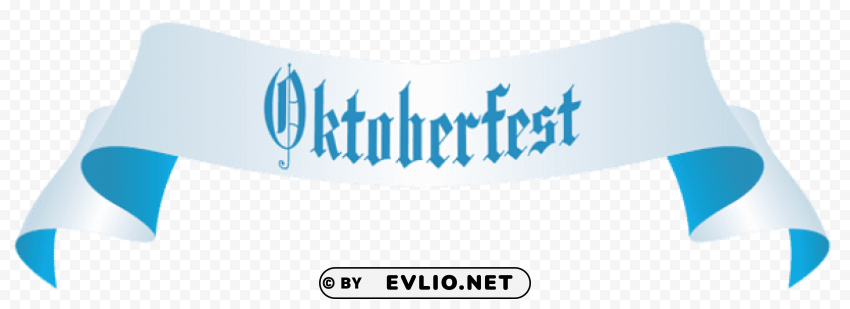 Oktoberfest Banner Isolated Artwork On Clear Background PNG