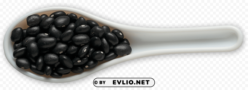 Transparent black beans file Isolated Icon with Clear Background PNG PNG background - Image ID d931f96a