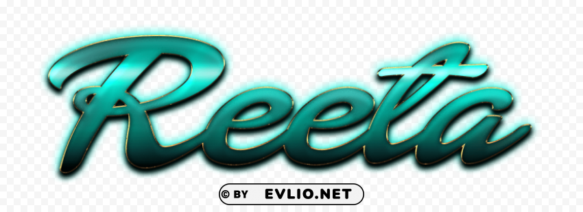reeta decorative name Clear Background PNG Isolated Graphic Design