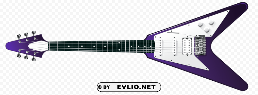 electric guitar Isolated Element on Transparent PNG