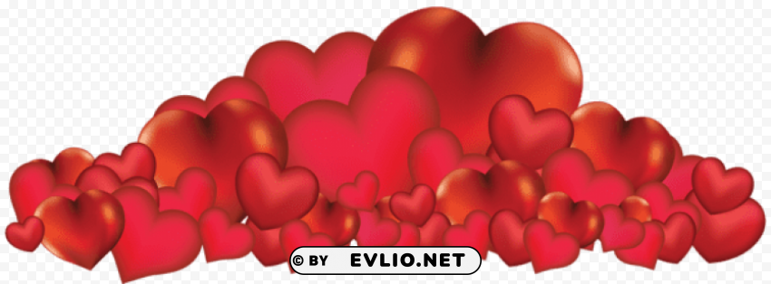 bunch of heart PNG free download