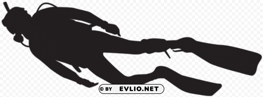 diver silhouette Free PNG images with transparent backgrounds