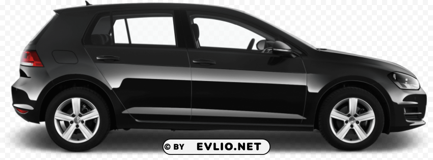 volkswagen golf side view Transparent Background PNG Isolated Art