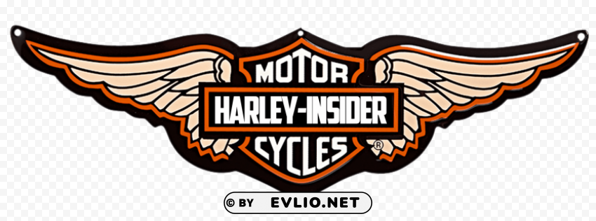 Transparent PNG image Of harley davidson wings logo Isolated Subject with Transparent PNG - Image ID 9b1eb473