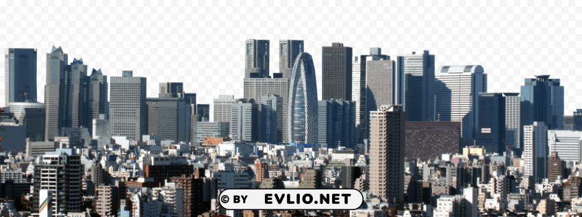 city skyline PNG Image with Isolated Graphic