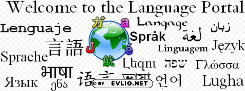 languages around the world PNG Image with Isolated Element