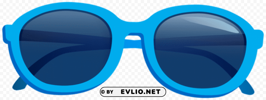 Blue Sunglasses PNG Without Background