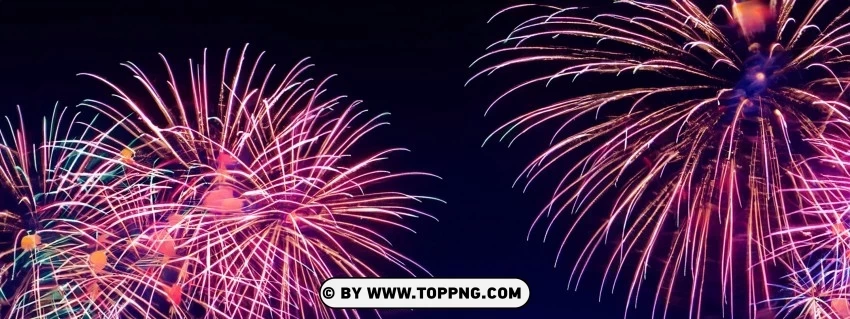 Download a Radiant Panoramic Fireworks Image in HD Quality PNG images with clear alpha layer