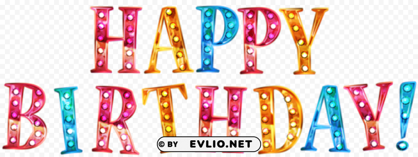 happy birthday transparent PNG images with no background free download