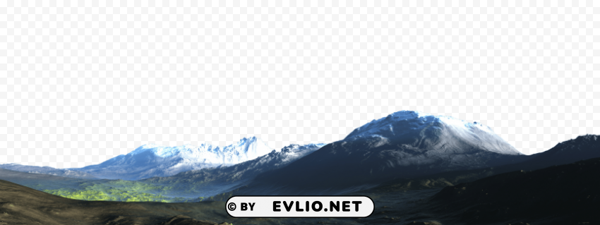 mountain Clean Background Isolated PNG Graphic Detail
