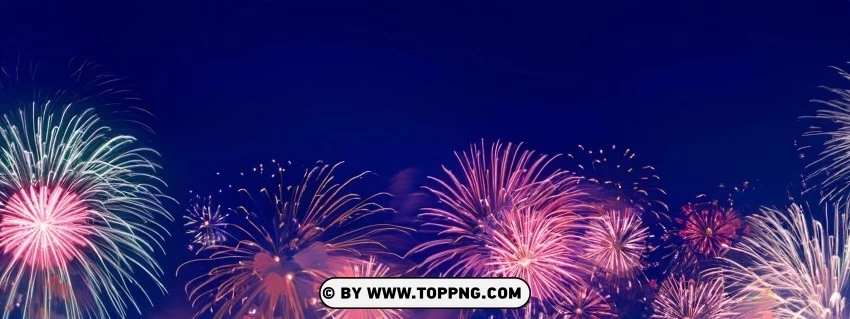 Panoramic Nighttime Fireworks Panorama - Download This Stunning Image PNG Images With No Background Essential