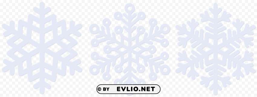 snowflake set Transparent background PNG artworks