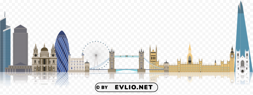 london image PNG for overlays