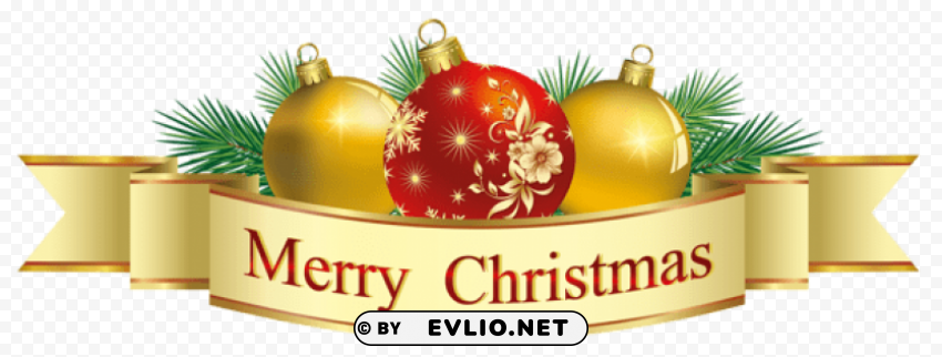  merry christmas deco Isolated Subject in HighQuality Transparent PNG