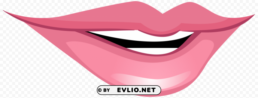 pink smiling mouth Isolated Artwork in HighResolution PNG