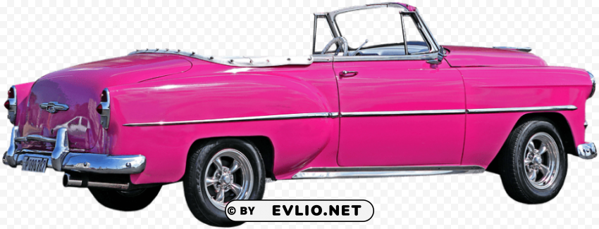 pink car transparent PNG Image with Isolated Graphic Element