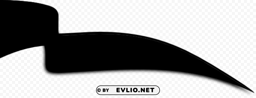 Black Ribbon Vector PNG With Transparent Background Free