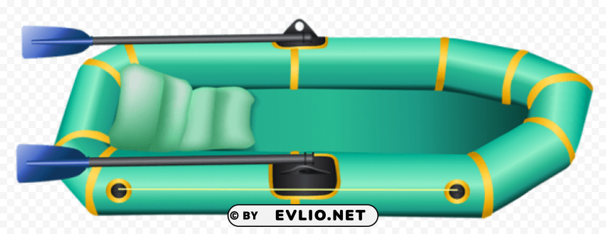 rubber boat Transparent PNG Object with Isolation
