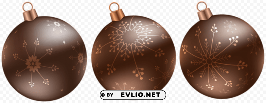 christmas brown balls transparent High-resolution PNG images with transparency