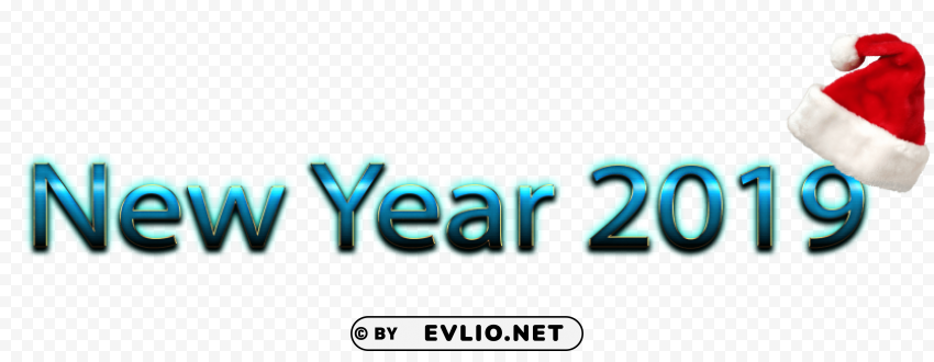 New Year 2019 Isolated Item With Transparent PNG Background