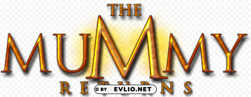 the mummy returns logo Isolated Element in Transparent PNG