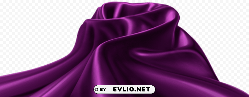 satin fabric decoration purple Transparent Background Isolated PNG Illustration