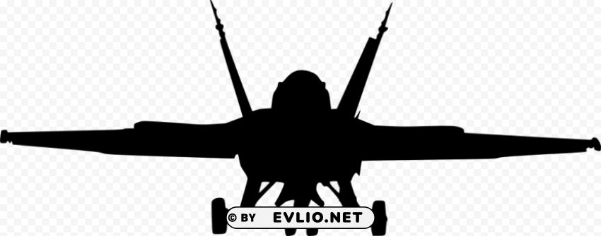 fighter plane front view silhouette Free PNG images with transparent backgrounds