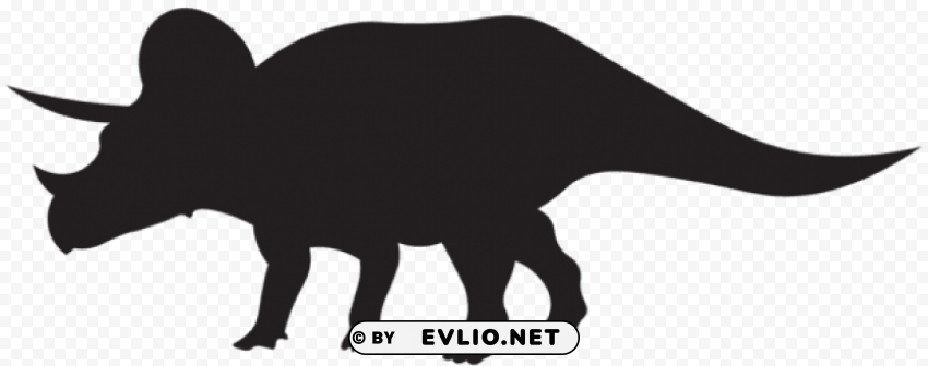 dinosaurs triceratops silhouette Isolated Graphic on HighResolution Transparent PNG