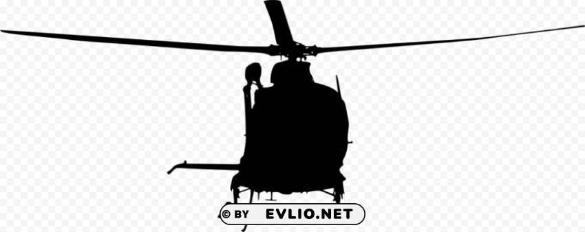 helicopter front view silhouette PNG download free