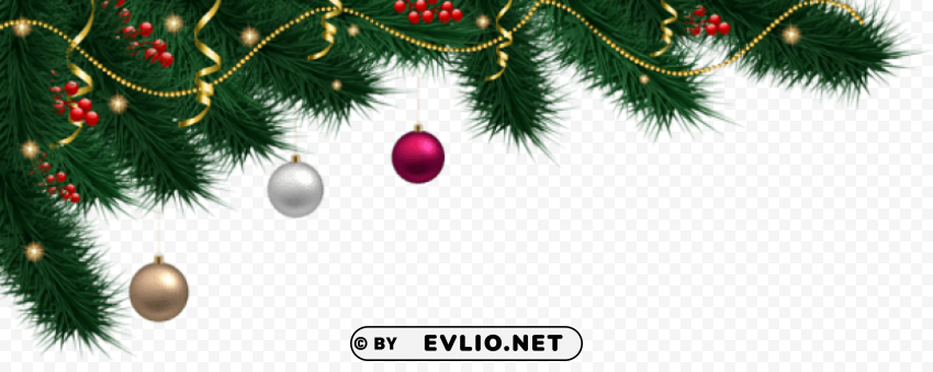 christmas decoration Clear Background PNG Isolated Design Element