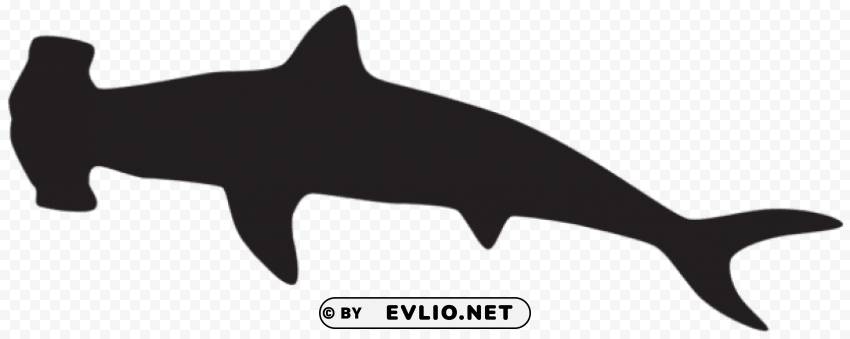 hammerhead shark silhouette HighQuality PNG Isolated Illustration