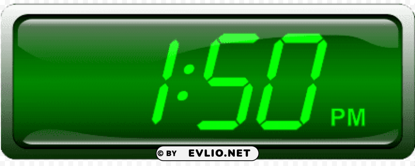 digital clock Isolated Design Element in PNG Format