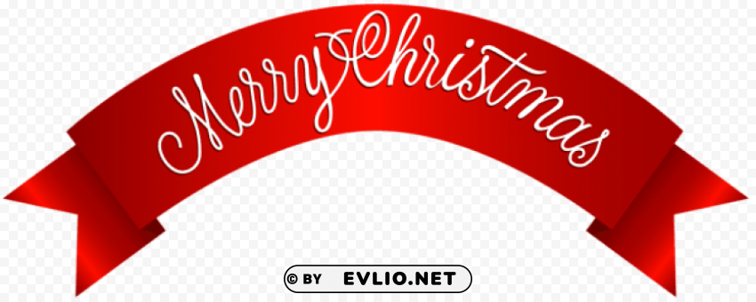 merry christmas banner PNG free download transparent background