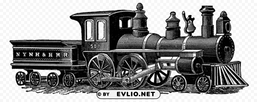 Transparent PNG image Of vintage train drawing High-resolution transparent PNG images - Image ID ddb02515