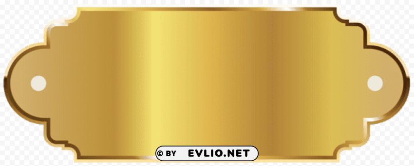 Golden Label Template Transparent Background PNG Isolated Element