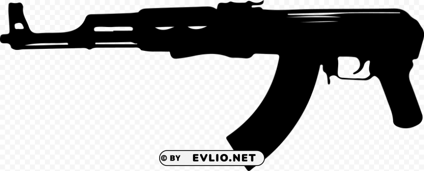 ak 47 shilouette PNG files with no background bundle