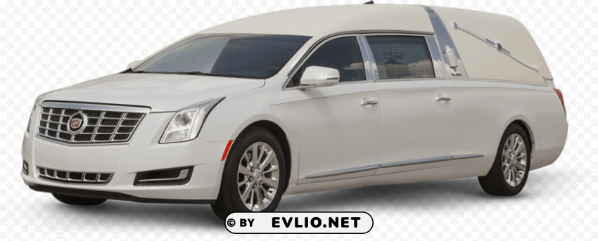 White Hearse Isolated Design Element In Transparent PNG