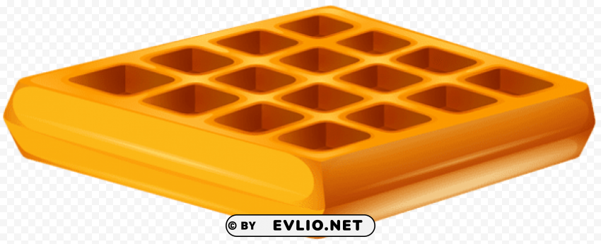 waffle Isolated Graphic on Transparent PNG